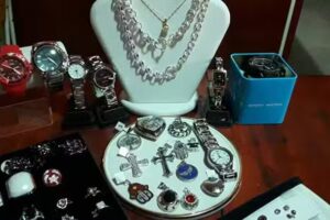 malaquita joyas acero