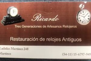 Ricardo restauración de relojes antiguos